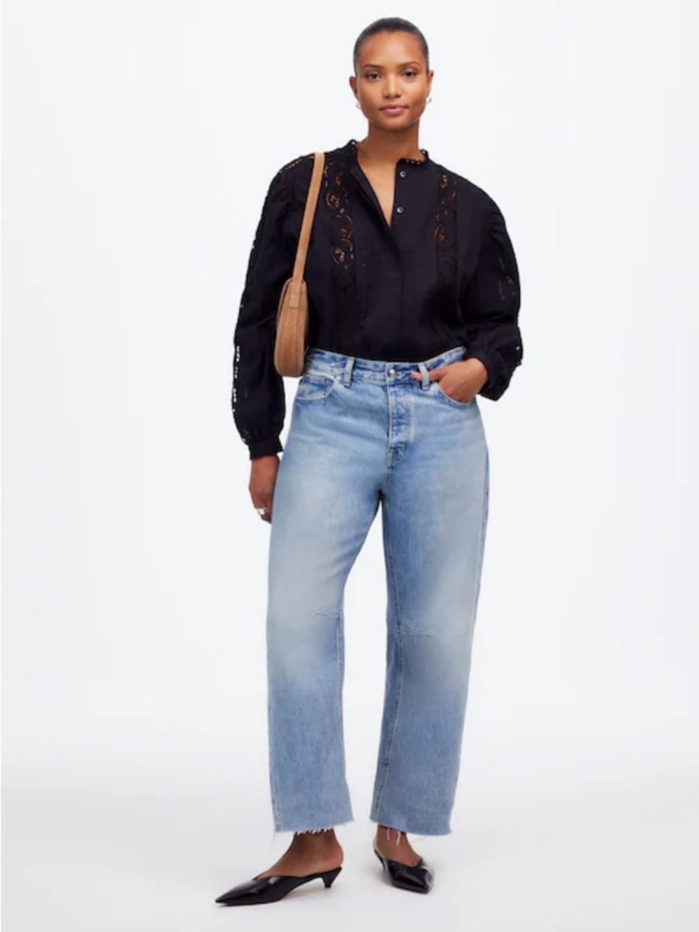 Madewell Light Blue Ankle Crop Jeans